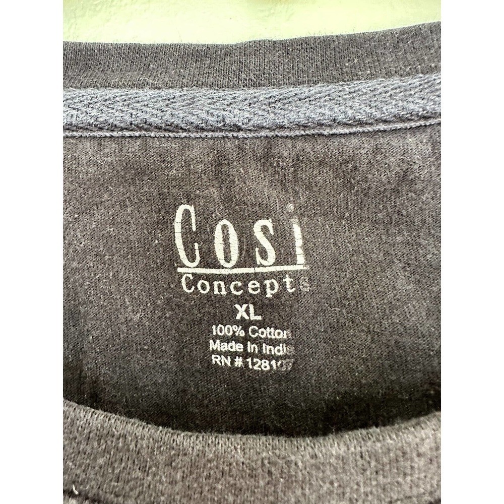 Cosi Concepts Mens Sz XL Crewneck Long Sleeve Shirt Motorcycle Graphic P… - Picture 3 of 5